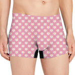 Chicken Love Emoji Pattern Print Men's Boxer Briefs