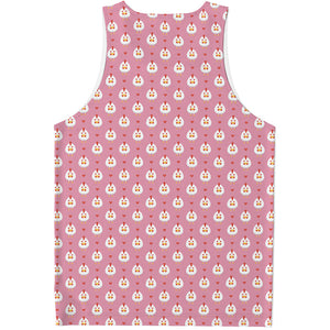 Chicken Love Emoji Pattern Print Men's Tank Top