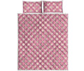 Chicken Love Emoji Pattern Print Quilt Bed Set