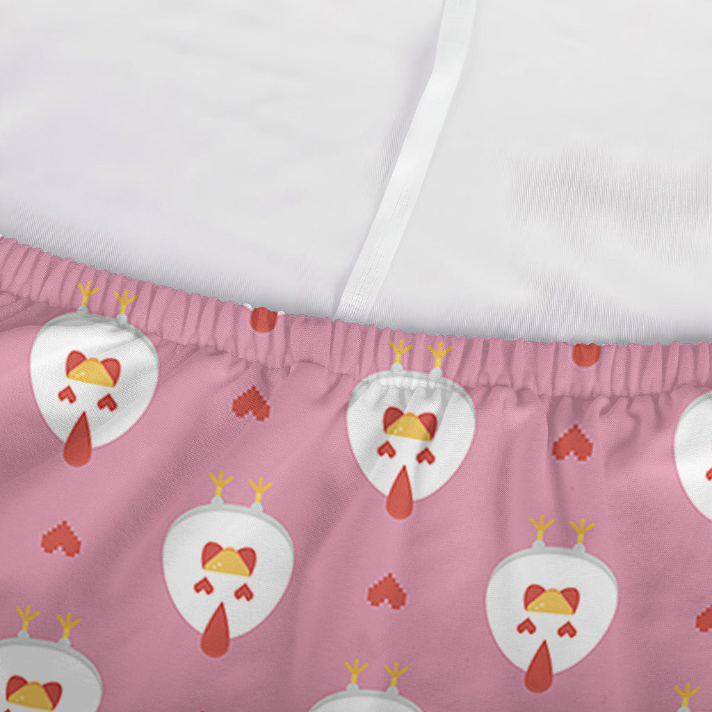 Chicken Love Emoji Pattern Print Sofa Cover