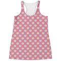 Chicken Love Emoji Pattern Print Women's Racerback Tank Top
