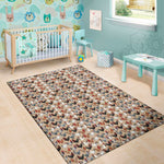 Chicken Painting Pattern Print Area Rug