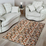 Chicken Painting Pattern Print Area Rug