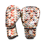 Chicken Painting Pattern Print Boxing Gloves