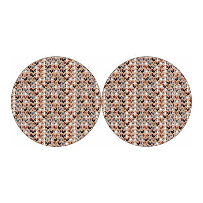 Chicken Painting Pattern Print Car Coasters