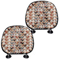 Chicken Painting Pattern Print Car Headrest Covers