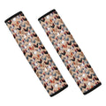Chicken Painting Pattern Print Car Seat Belt Covers