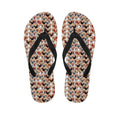 Chicken Painting Pattern Print Flip Flops