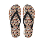 Chicken Painting Pattern Print Flip Flops
