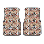 Chicken Painting Pattern Print Front Car Floor Mats