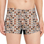 Chicken Painting Pattern Print Men's Boxer Briefs