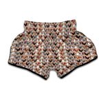 Chicken Painting Pattern Print Muay Thai Boxing Shorts