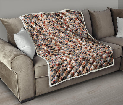 Chicken Painting Pattern Print Quilt