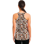 Chicken Painting Pattern Print Women's Racerback Tank Top