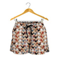 Chicken Painting Pattern Print Women's Shorts