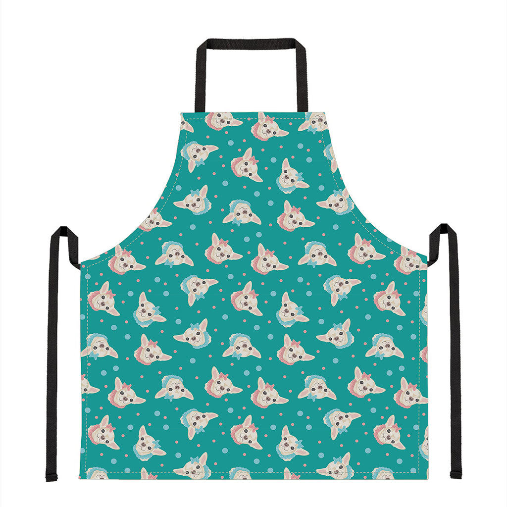 Chihuahua Puppy Pattern Print Apron