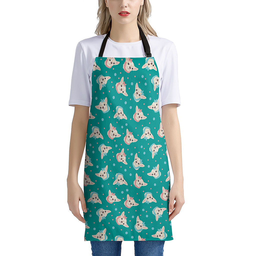 Chihuahua Puppy Pattern Print Apron