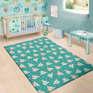 Chihuahua Puppy Pattern Print Area Rug