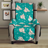 Chihuahua Puppy Pattern Print Armchair Protector