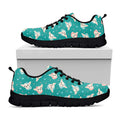 Chihuahua Puppy Pattern Print Black Running Shoes
