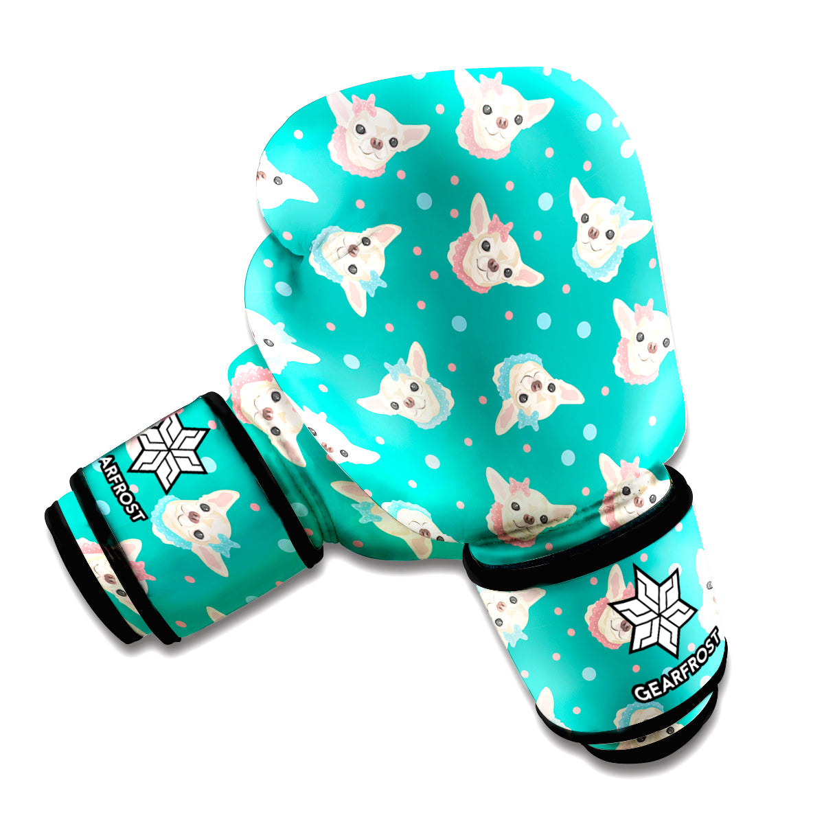 Chihuahua Puppy Pattern Print Boxing Gloves