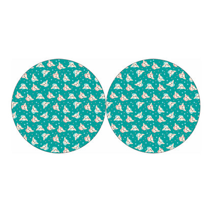 Chihuahua Puppy Pattern Print Car Coasters