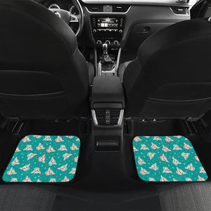 Chihuahua Puppy Pattern Print Front and Back Car Floor Mats