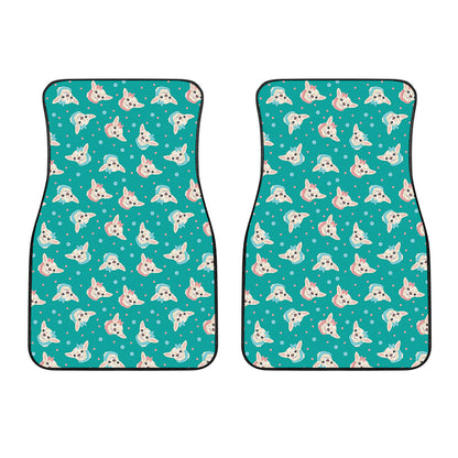 Chihuahua Puppy Pattern Print Front Car Floor Mats