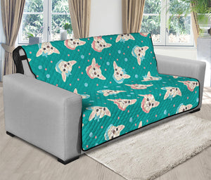 Chihuahua Puppy Pattern Print Futon Protector