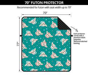 Chihuahua Puppy Pattern Print Futon Protector