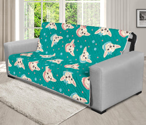 Chihuahua Puppy Pattern Print Futon Protector