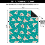 Chihuahua Puppy Pattern Print Futon Protector