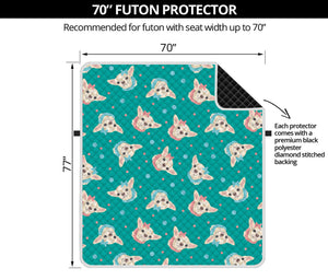 Chihuahua Puppy Pattern Print Futon Protector