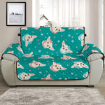 Chihuahua Puppy Pattern Print Half Sofa Protector