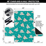 Chihuahua Puppy Pattern Print Half Sofa Protector