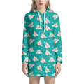 Chihuahua Puppy Pattern Print Pullover Hoodie Dress