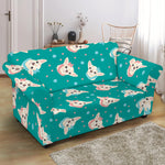 Chihuahua Puppy Pattern Print Loveseat Slipcover