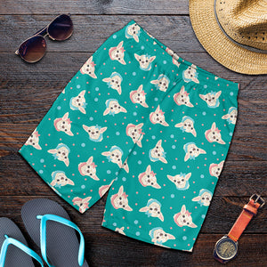 Chihuahua Puppy Pattern Print Men's Shorts