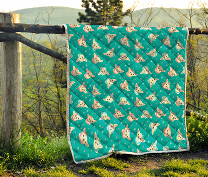 Chihuahua Puppy Pattern Print Quilt