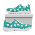 Chihuahua Puppy Pattern Print White Running Shoes