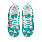 Chihuahua Puppy Pattern Print White Sneakers