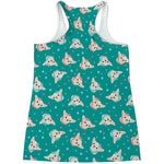 Chihuahua Puppy Pattern Print Women's Racerback Tank Top