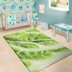 Chinese Cabbage Leaf Print Area Rug