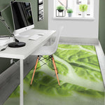 Chinese Cabbage Leaf Print Area Rug