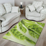 Chinese Cabbage Leaf Print Area Rug