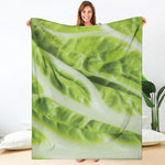Chinese Cabbage Leaf Print Blanket