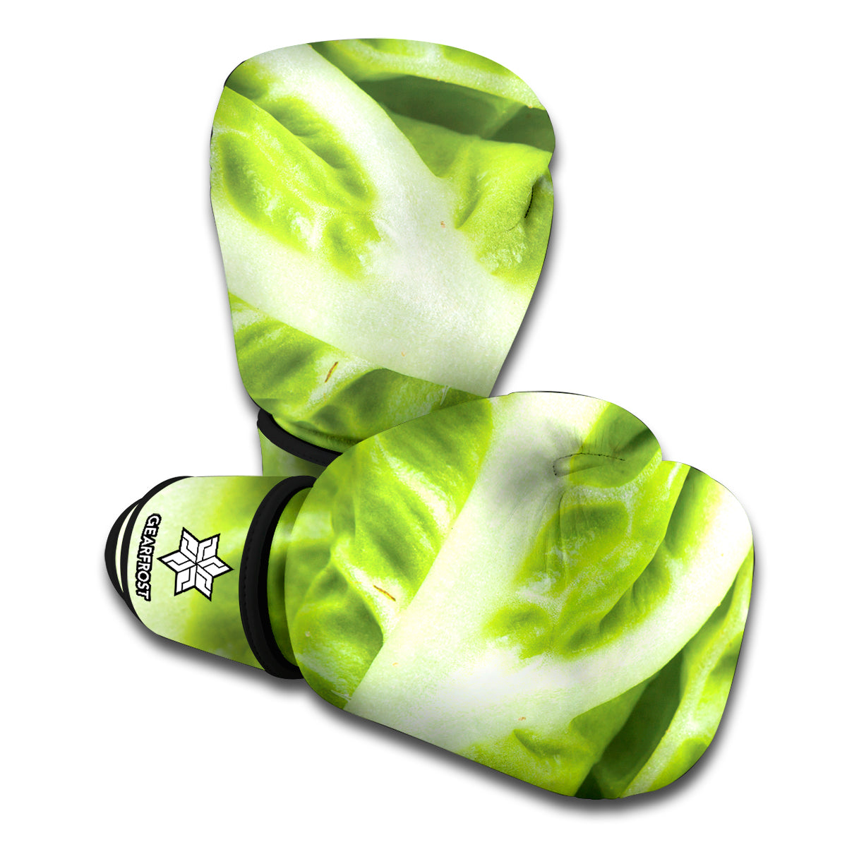 Chinese Cabbage Leaf Print Boxing Gloves