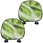 Chinese Cabbage Leaf Print Car Headrest Covers