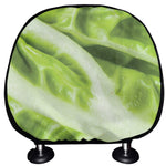 Chinese Cabbage Leaf Print Car Headrest Covers