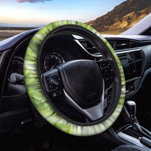 Chinese Cabbage Leaf Print Car Steering Wheel Cover